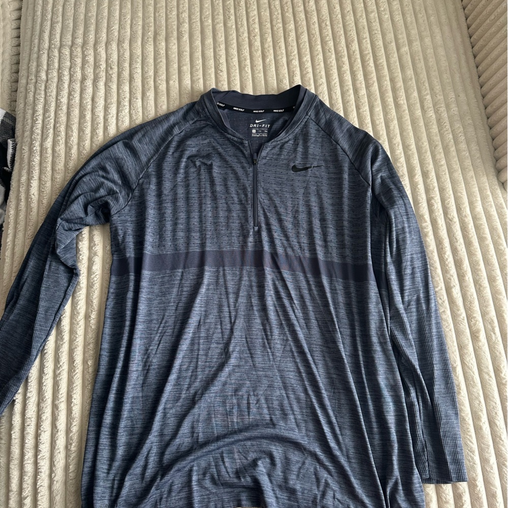 Nike Men's Blue Long Sleeve Shirt